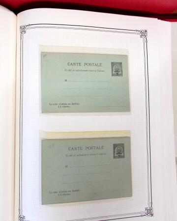 1892-1945, Belle collection d'entiers postaux des colonies
