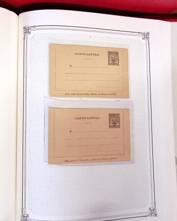 1892-1945, Belle collection d'entiers postaux des colonies