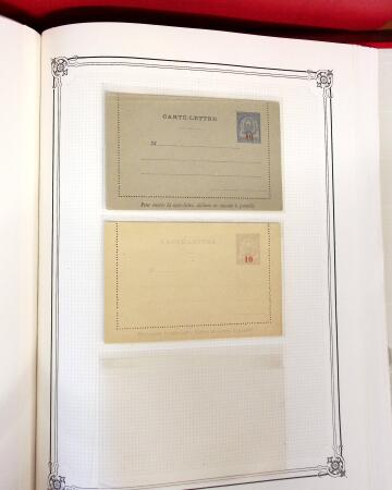 1892-1945, Belle collection d'entiers postaux des colonies