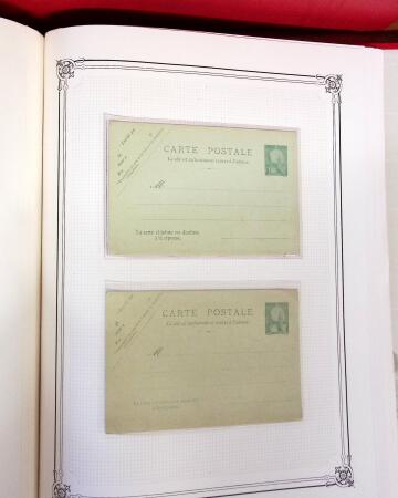 1892-1945, Belle collection d'entiers postaux des colonies