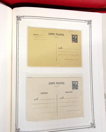 1892-1945, Belle collection d'entiers postaux des colonies