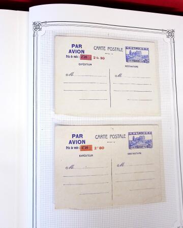 1892-1945, Belle collection d'entiers postaux des colonies