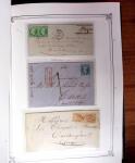 1837-1880, Solide collection de lettres classées par