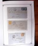 1837-1880, Solide collection de lettres classées par