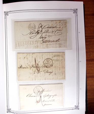 1837-1880, Solide collection de lettres classées par