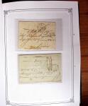 1837-1880, Solide collection de lettres classées par