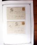 1837-1880, Solide collection de lettres classées par