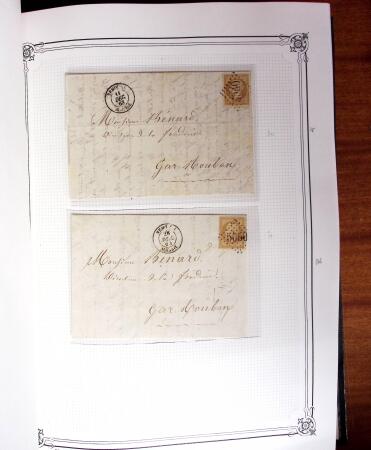 1837-1880, Solide collection de lettres classées par