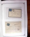 1837-1880, Solide collection de lettres classées par