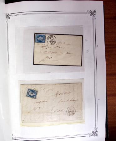 1837-1880, Solide collection de lettres classées par