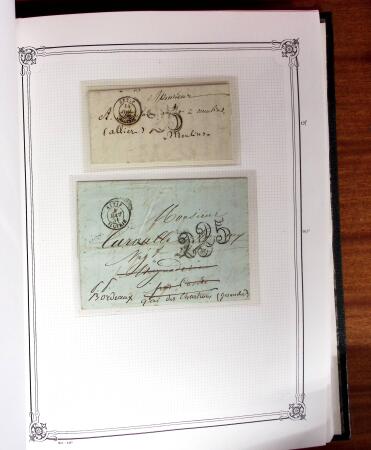 1837-1880, Solide collection de lettres classées par