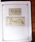 1837-1880, Solide collection de lettres classées par