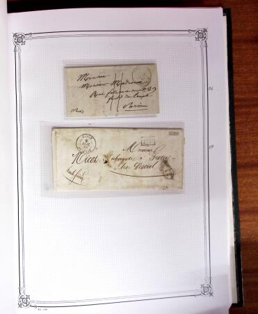 1837-1880, Solide collection de lettres classées par