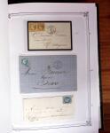 1837-1880, Solide collection de lettres classées par