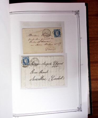 1837-1880, Solide collection de lettres classées par