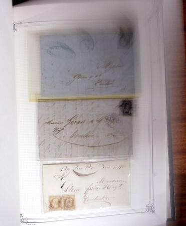 1837-1880, Solide collection de lettres classées par