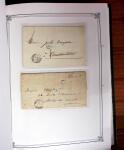 1837-1880, Solide collection de lettres classées par