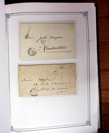 1837-1880, Solide collection de lettres classées par