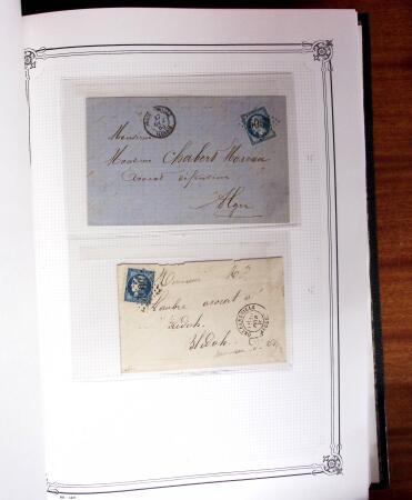 1837-1880, Solide collection de lettres classées par