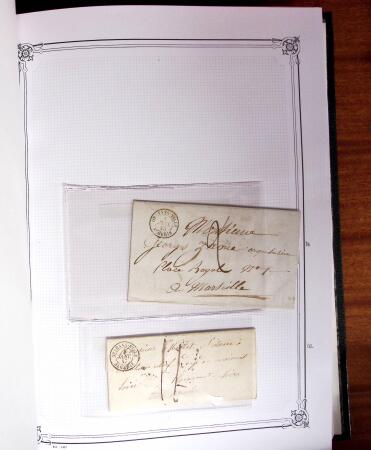 1837-1880, Solide collection de lettres classées par