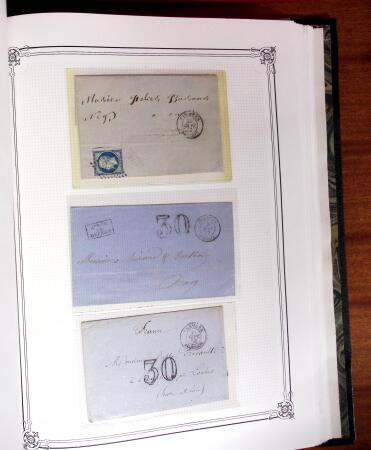1837-1880, Solide collection de lettres classées par