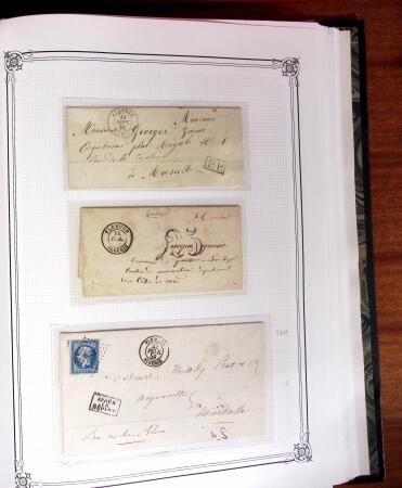 1837-1880, Solide collection de lettres classées par
