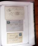 1837-1880, Solide collection de lettres classées par