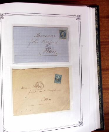1837-1880, Solide collection de lettres classées par