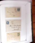 1837-1880, Solide collection de lettres classées par