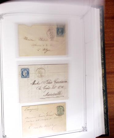 1837-1880, Solide collection de lettres classées par