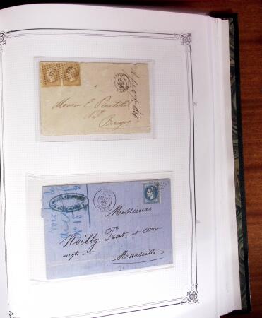 1837-1880, Solide collection de lettres classées par