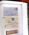 1837-1880, Solide collection de lettres classées par