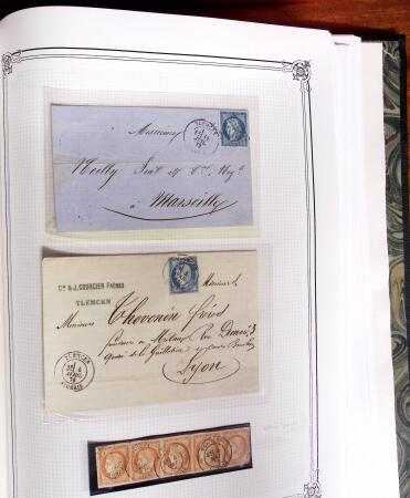 1837-1880, Solide collection de lettres classées par
