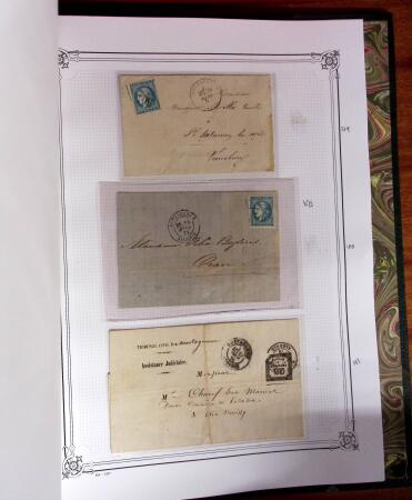 1837-1880, Solide collection de lettres classées par