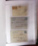 1837-1880, Solide collection de lettres classées par