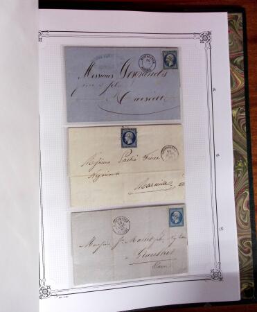 1837-1880, Solide collection de lettres classées par