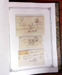 1837-1880, Solide collection de lettres classées par