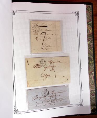 1837-1880, Solide collection de lettres classées par