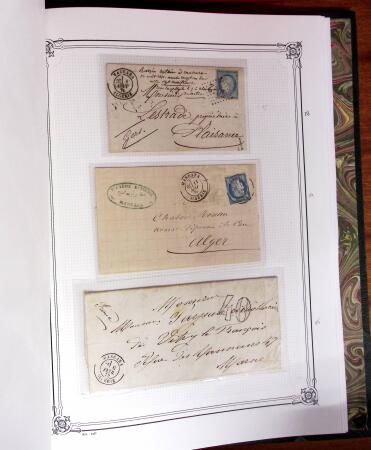 1837-1880, Solide collection de lettres classées par