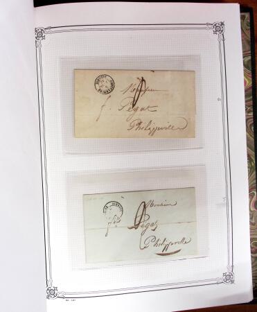 1837-1880, Solide collection de lettres classées par