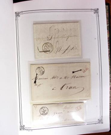 1837-1880, Solide collection de lettres classées par