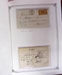 1837-1880, Solide collection de lettres classées par