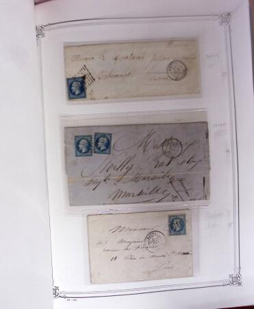 1837-1880, Solide collection de lettres classées par