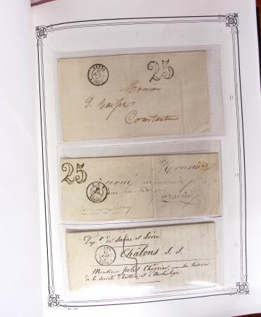 1837-1880, Solide collection de lettres classées par