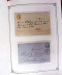 1837-1880, Solide collection de lettres classées par