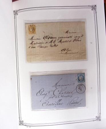 1837-1880, Solide collection de lettres classées par