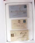 1837-1880, Solide collection de lettres classées par
