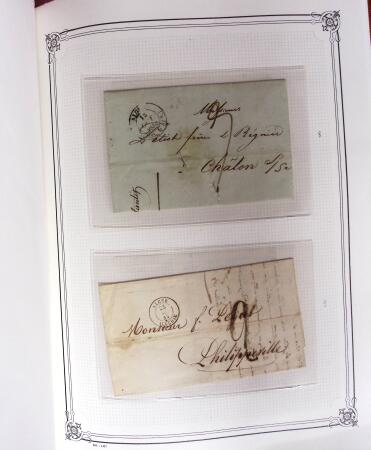 1837-1880, Solide collection de lettres classées par