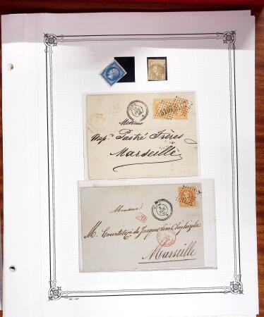 1753-1876, Jolie collection d'obl. sur détachés et