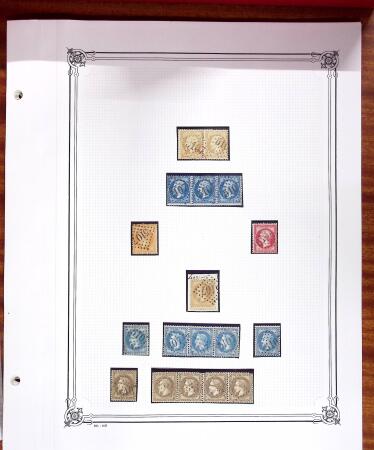 1753-1876, Jolie collection d'obl. sur détachés et